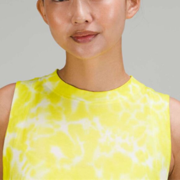 Lululemon All Yours Cropped Cotton Tank Top *Tie Dye - Picture 3 of 12